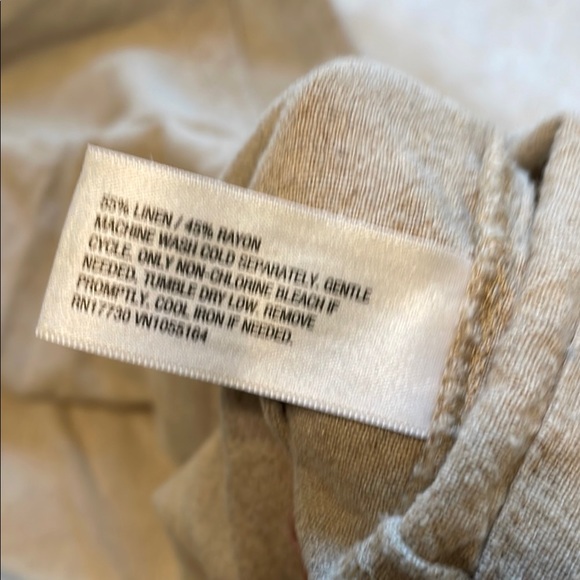 A New Day | Beige Sleeveless Linen Blend Crop Top - Picture 4 of 4
